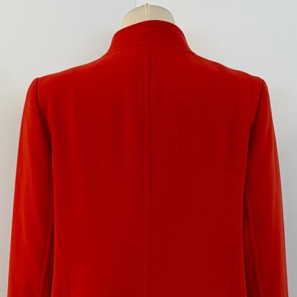 Marks and Spencer Duster Coat Chili Red Long Sleeves Button Closure | Size US14 - Picture 8 of 13